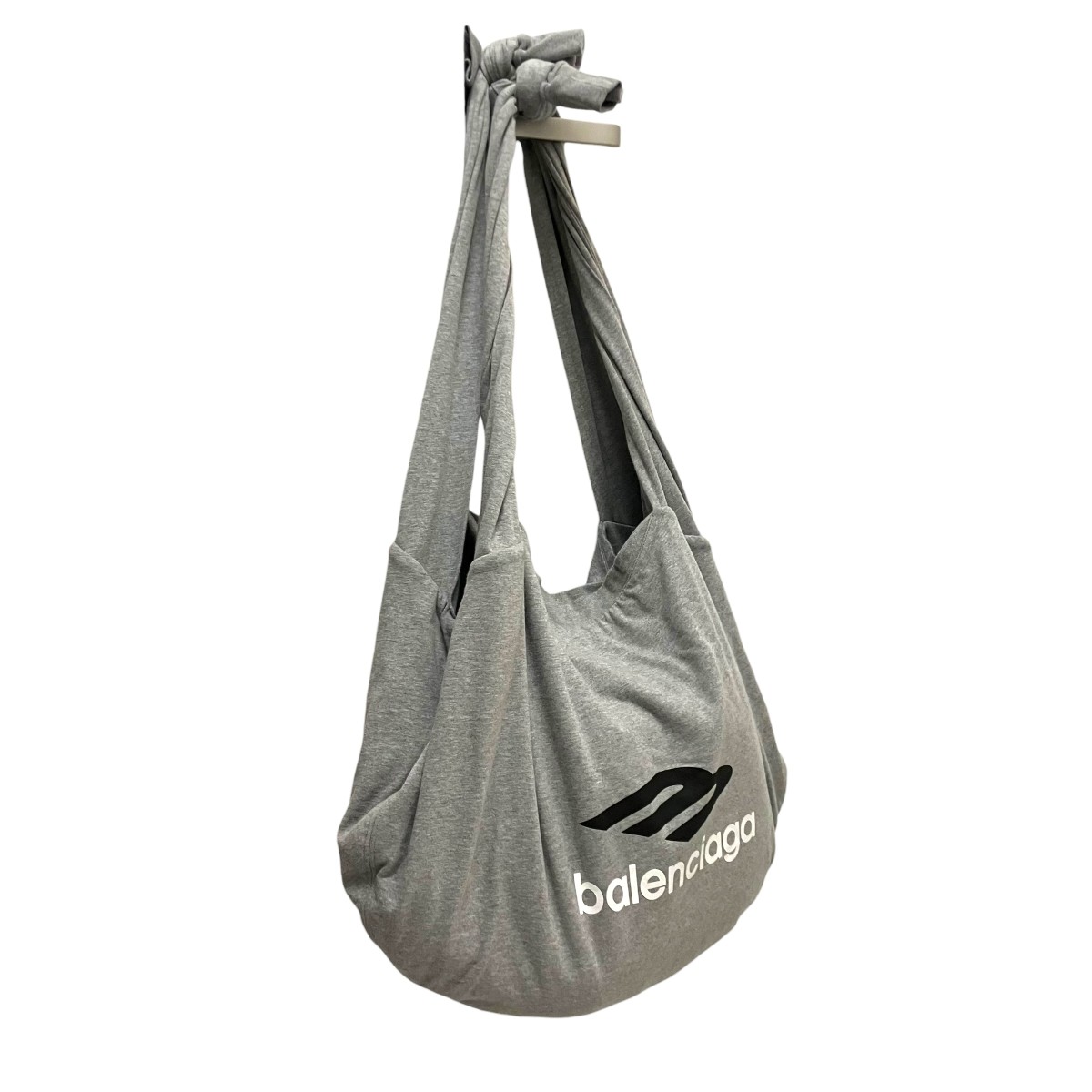 【中古】BALENCIAGA 【NEW JERSEY HOBO COOL】 ショルダーバッグ 792480 薄墨色 【110326】（バレンシアガ）