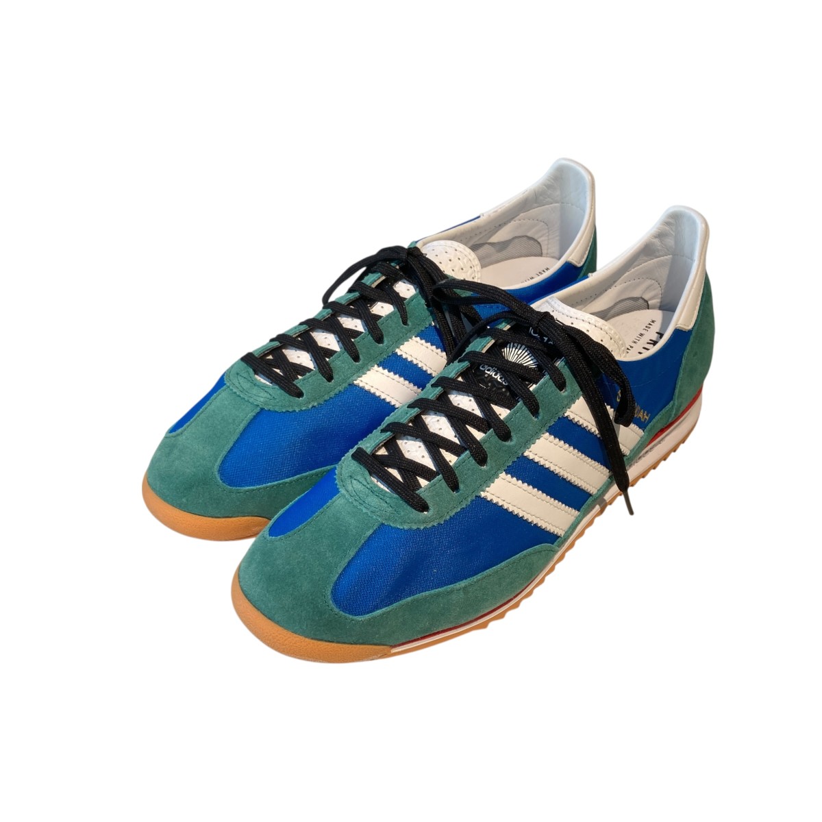 【中古】 adidas×Noah SL72 スニーカー FW3276 ブルー サイズ：27.5 【価格見直し】