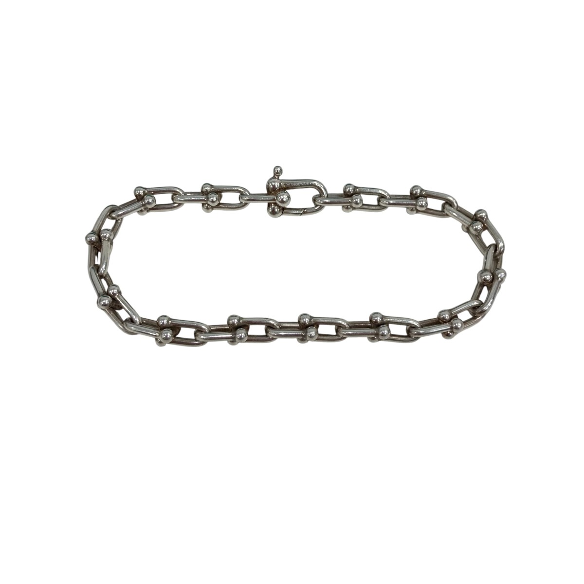 【中古】 Tiffany ＆ Co．　 スモール リンク ブレスレット シルバー 【120326】（ティファニー）