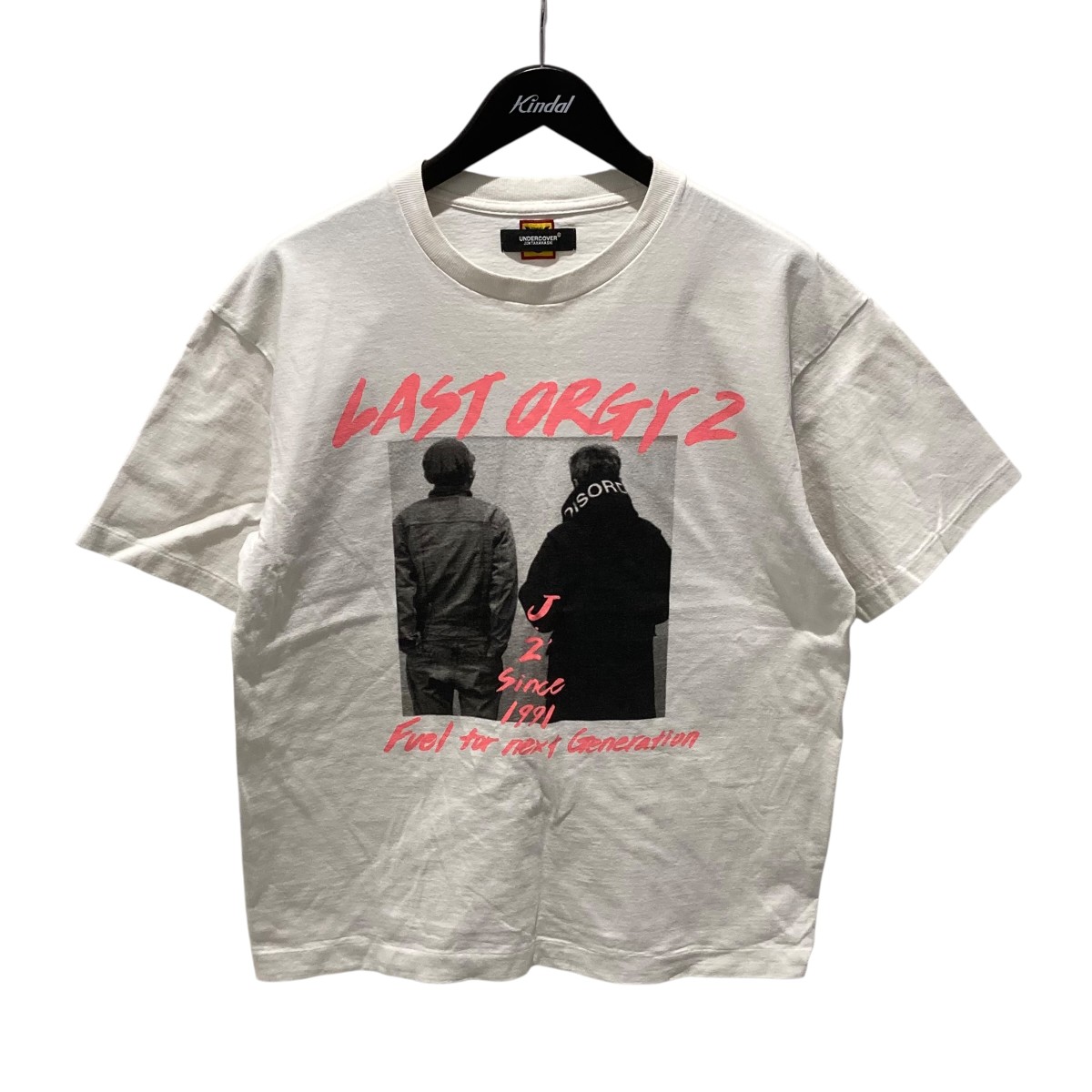 【中古】 UNDERCOVER×HUMAN MADE 半袖Tシャツ ホワイト サイズ:L 【120326】(アンダーカバー×ヒューマンメイド)