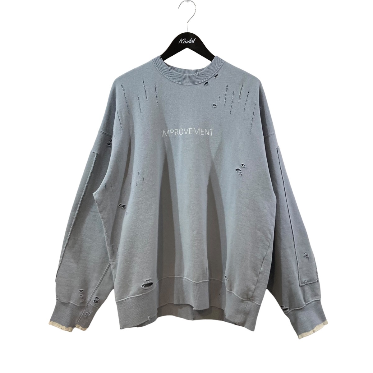 【中古】 stein 長袖スウェット ST．682 OVERSIZED REBUILD SWEAT LS スカイブルー サイズ：S 【価格見直し】