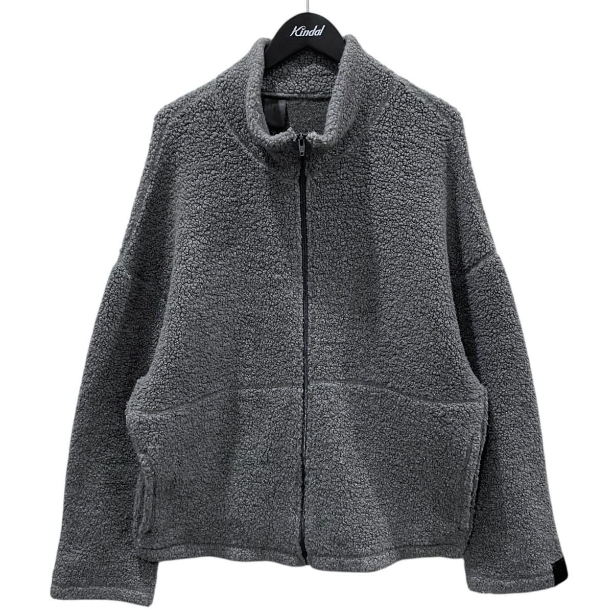【中古】N.HOOLYWOOD 18AW ボアフリースジャケット BLOUNSON ブルゾン 282-BL06-003 グレー サイズ:40 【010526】(エヌハリウッド)|ブランド古着のカインドオル