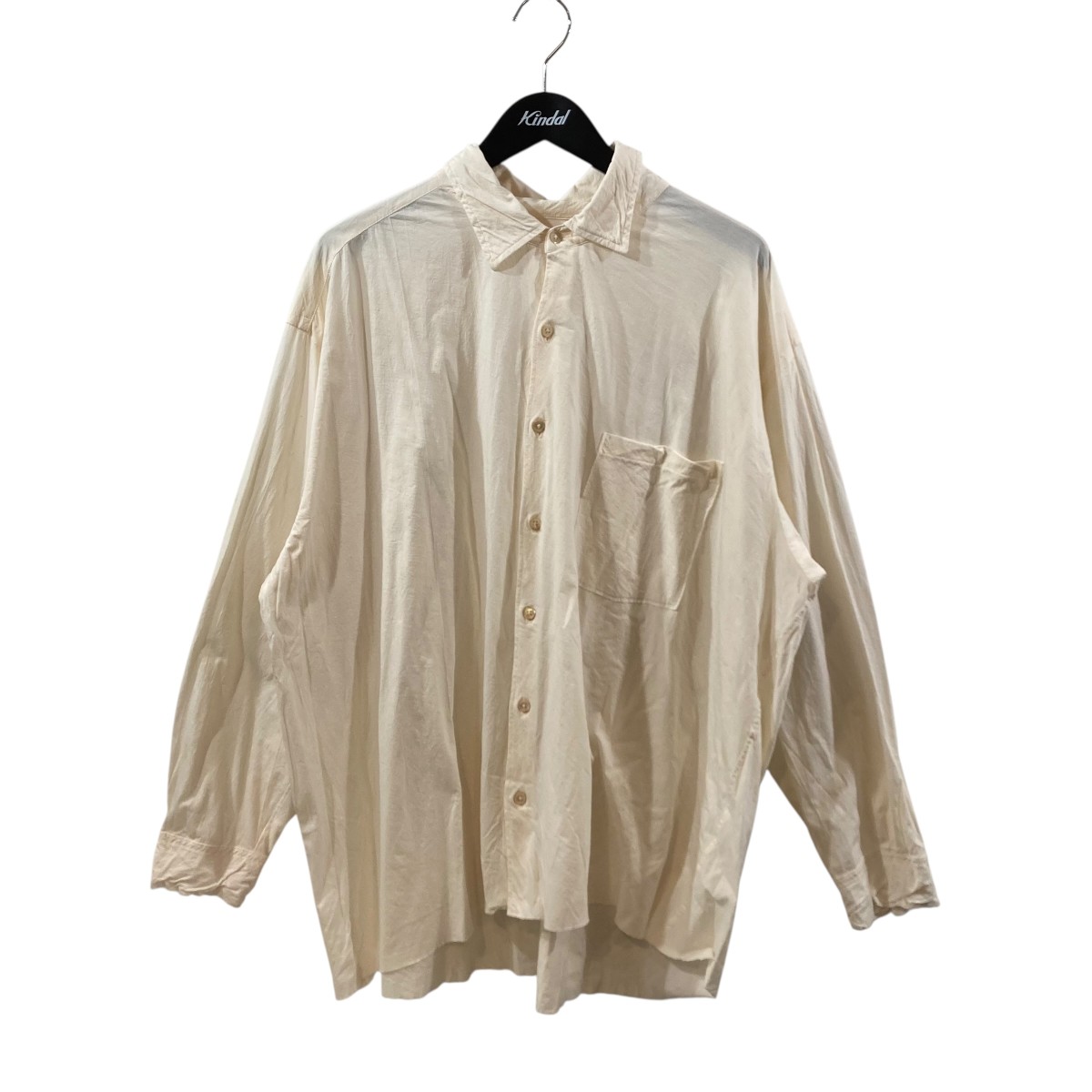 【中古】 KANEMASA PHIL．　 長袖シャツ KM24A-019 46G ARTISAN SHIRT ホワイト サイズ：S 【120326】（カネマサフィル）
