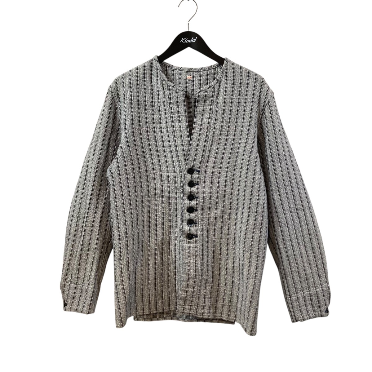 【中古】 OUTIL VESTE BILLOM シャツジャケット OV-T021WH ネイビー×ホワイト サイズ:1 【120326】(ウティ)