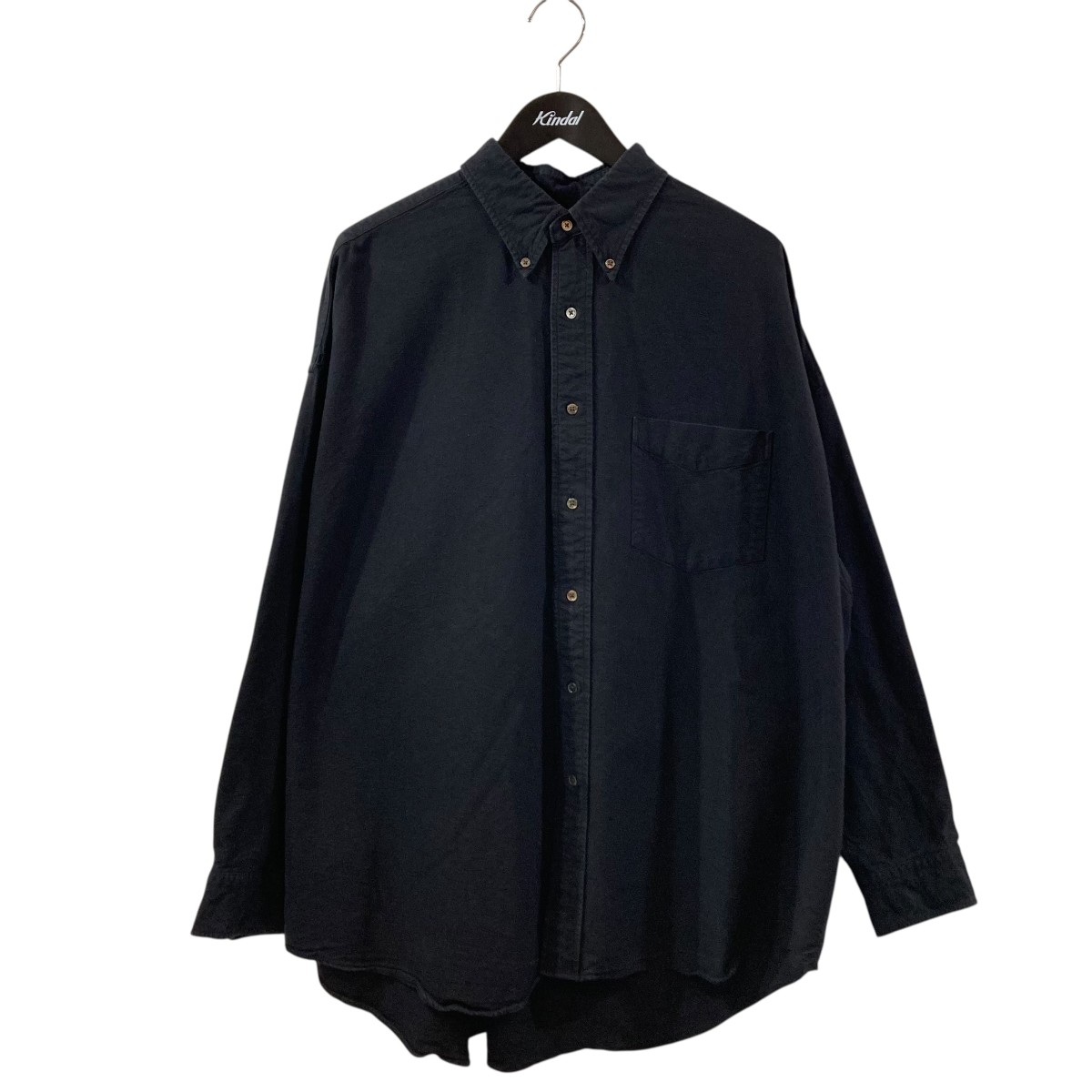 【中古】 Graphpaper Oxford L S Oversized B．D Shirt ボタンダウンシャツ GM251-50021B ダークネイビー サイズ：S 【価格見直し】