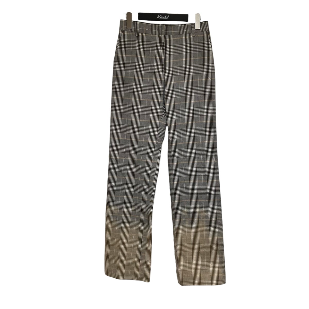 【中古】 MSGM　 チェックセンタークリースパンツ 2943MDP03C 207605 グレー サイズ：38 【120326】（エムエスジーエム）