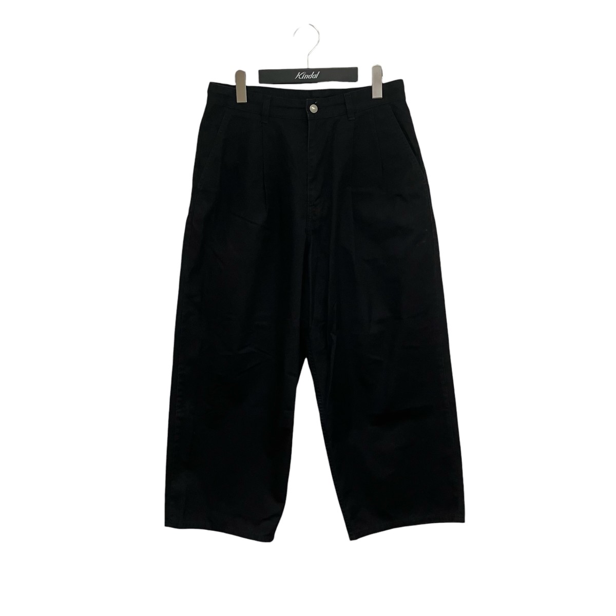【中古】GraphpaperHigh Count Weather Two Tuck Pants ワイドパンツ GM204-40235B ブラック サイズ:2【価格見直し】|ブランド古着のカインドオル
