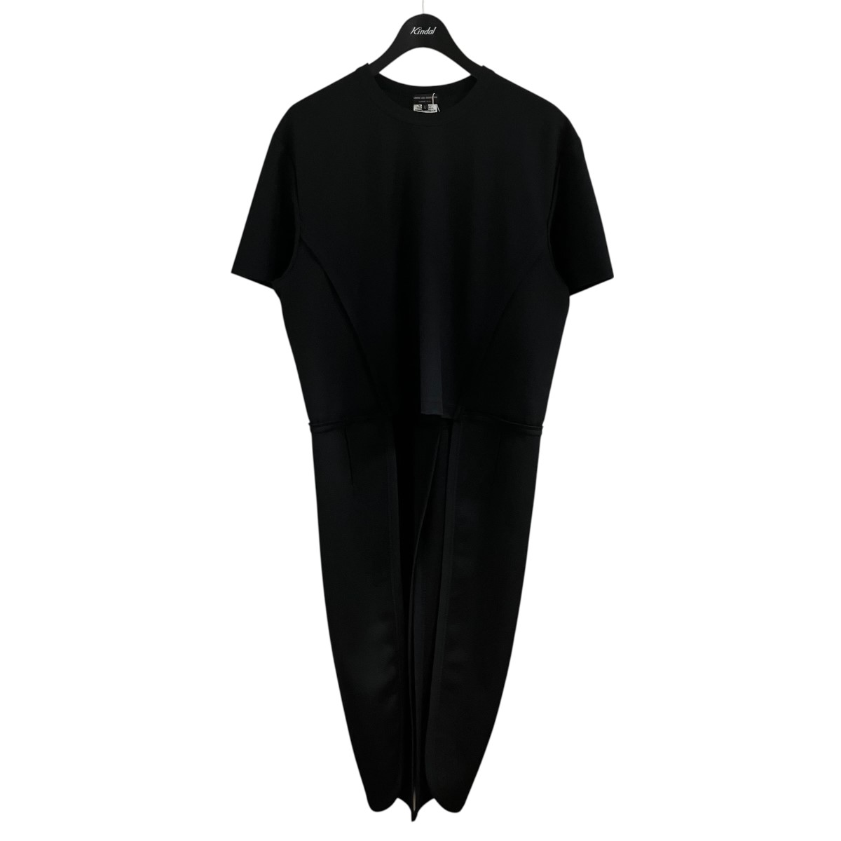 【中古】\u003cBR\u003eCOMME des GARCONS HOMME PLUS\u003cBR\u003eレイヤードカットソー 黒いこと 大きさ：L\u003cBR\u003e【通貨価値思いなおす】