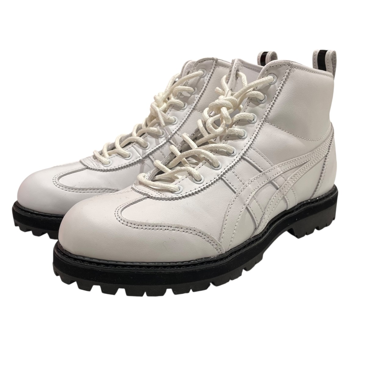 【中古】\u003cBR\u003eOnitsuka Tiger\u003cBR\u003eMEXICO RINKAN WHITE ハイカットスニーカー 1183C238 白いこと 大きさ：24\u003cBR\u003e【必要経費思いなおす】