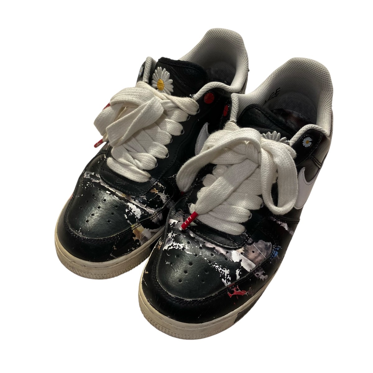 【中古】 NIKE　 ×PEACEMINUSONE AIR FORCE 1 LOW PARA NOISE ローカットスニーカー AQ3692-001 ブラック サイズ：28.0ｃｍ 【130326】（ナイキ）