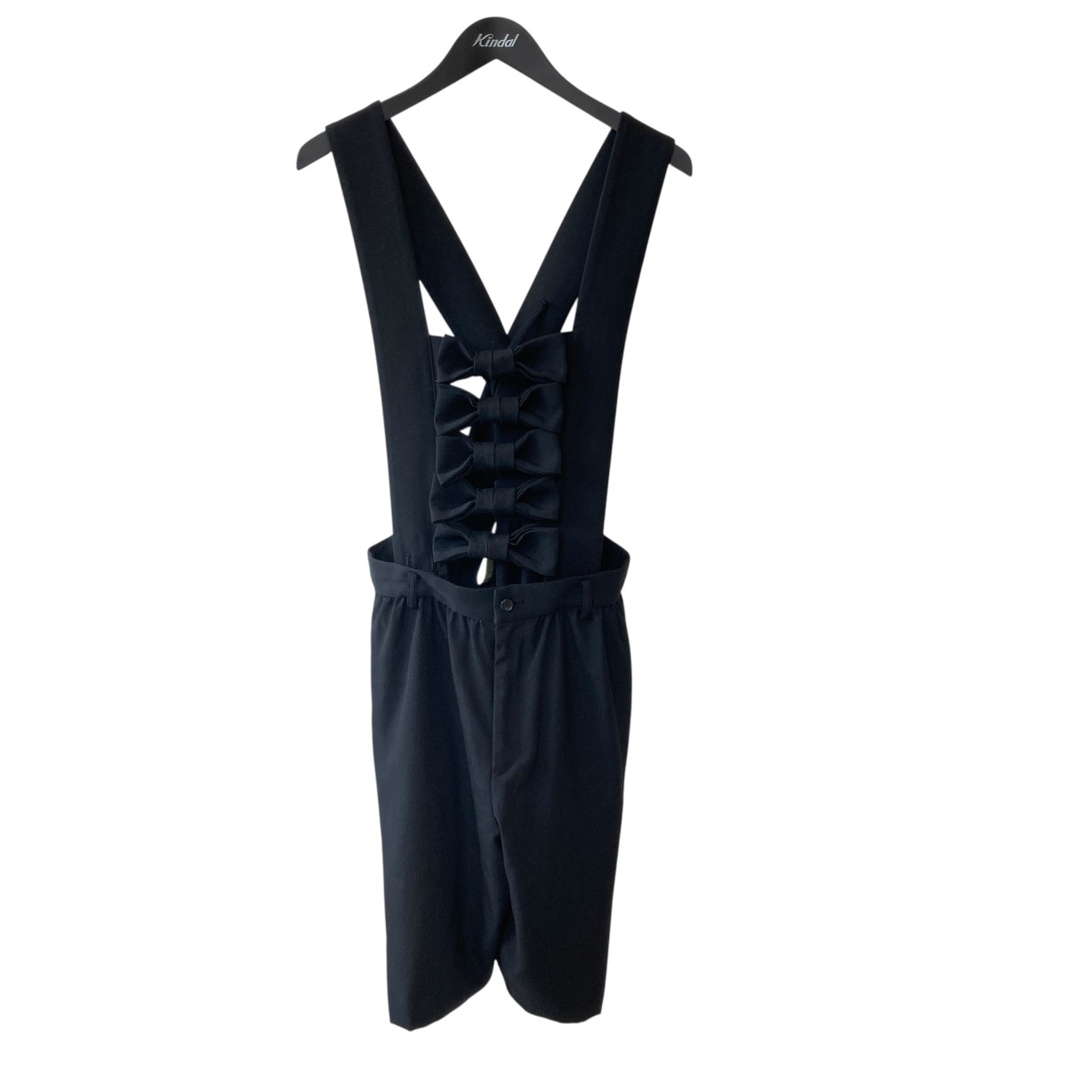 【中古】COMME des GARCONS GIRL 25AW オールインワン 上っ張り ズボン下 NP-U001 黒いこと 大きさ：M 【140326】（コムデギャルソンガール）