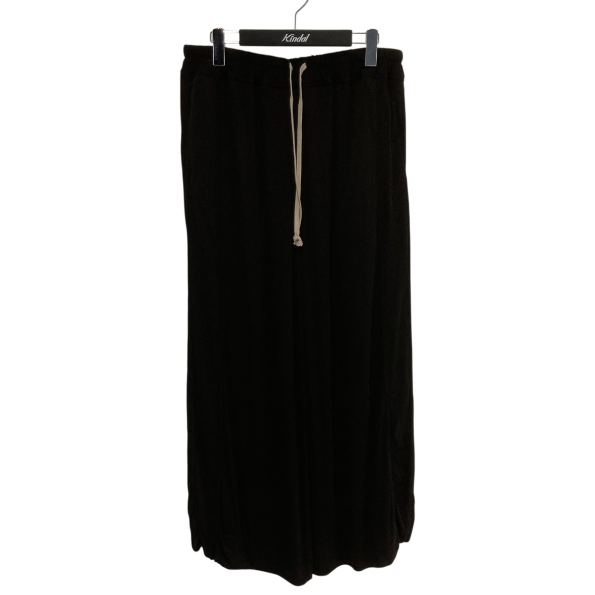 【中古】 RICK OWENS　 ドローストリング ワイドパンツ RR01D3327-HBZ ブラック サイズ：50 【140326】（リックオウエンス）