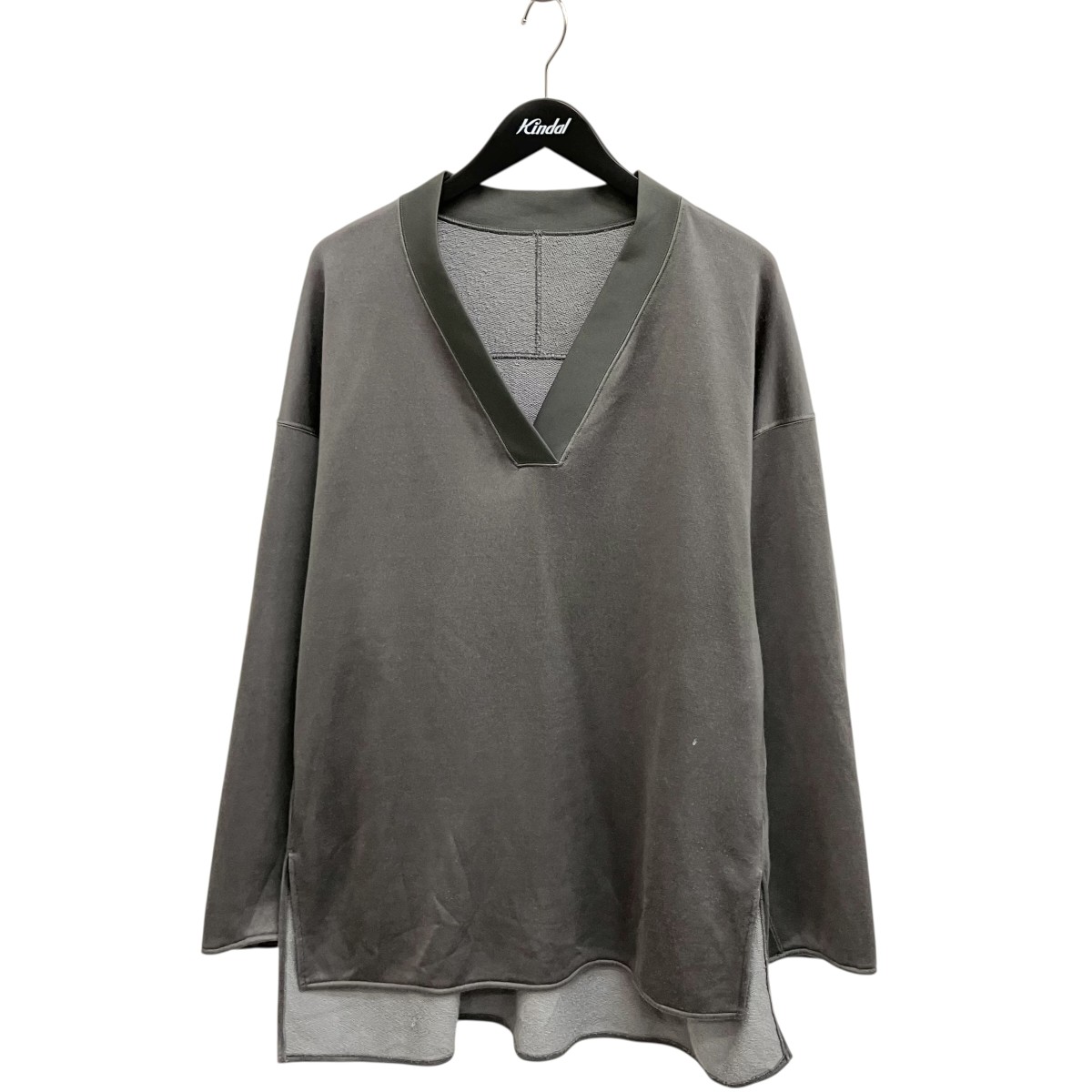 【中古】 mame kurogouchi　 V-Neck Relaxed Sweatshirt スウェット MM25SS-JS032 ライトグレー サイズ：3 【140326】（マメクロゴウチ） 13,385円