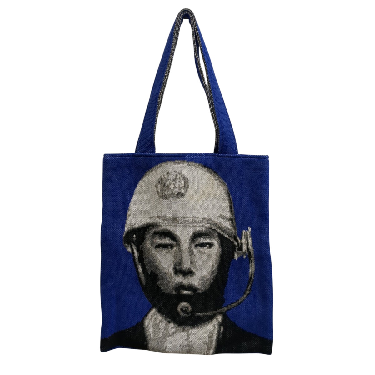 【中古】 AMIMONO HORINOUCHI　 トートバッグ ブルー×グレー 【140326】（アミモノホリノウチ） 5,936円