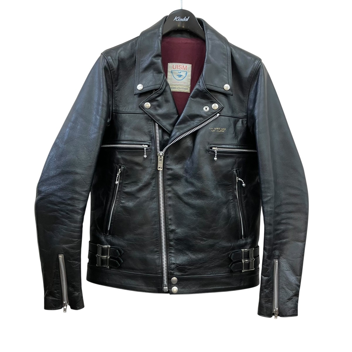 【中古】 UNDERCOVER レザーライダースジャケット UCA4201 ブラック サイズ：1 【価格見直し】