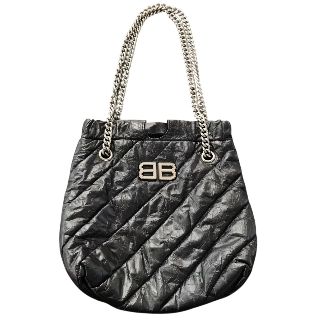 【中古】BALENCIAGA 「CRUSH XS」 2WAY御徒面子 742942 黒いこと 【140326】（バレンシアガ）