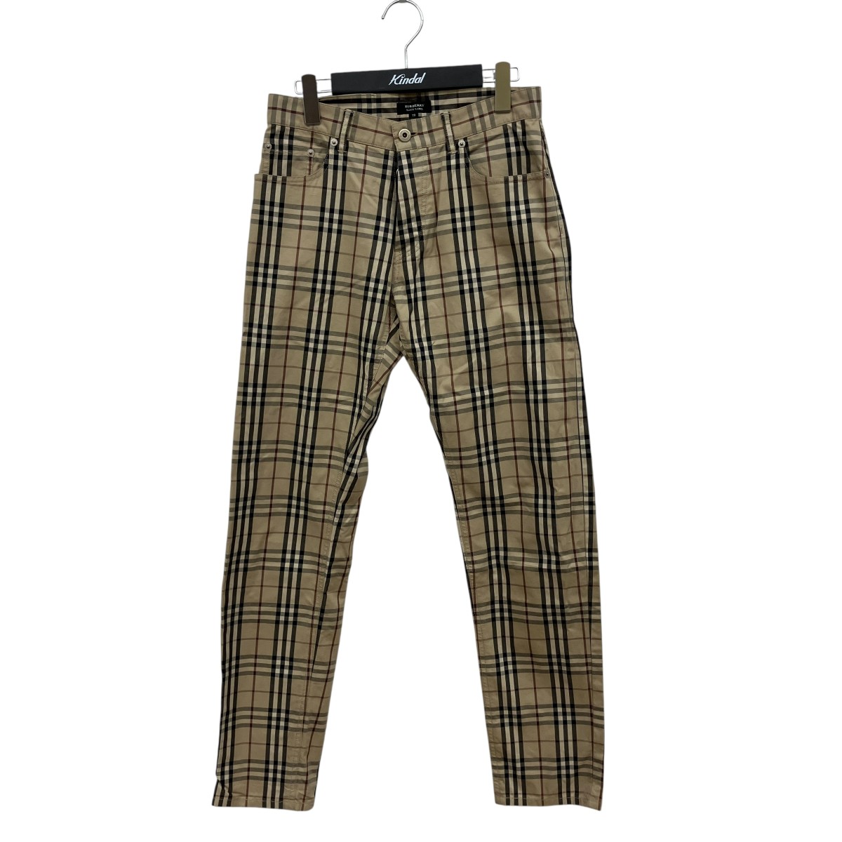 【中古】 BURBERRY BLACK LABEL　 スラックス BMS01-950-47 ベージュ サイズ：73 【140326】（バーバリーブラックレーベル）