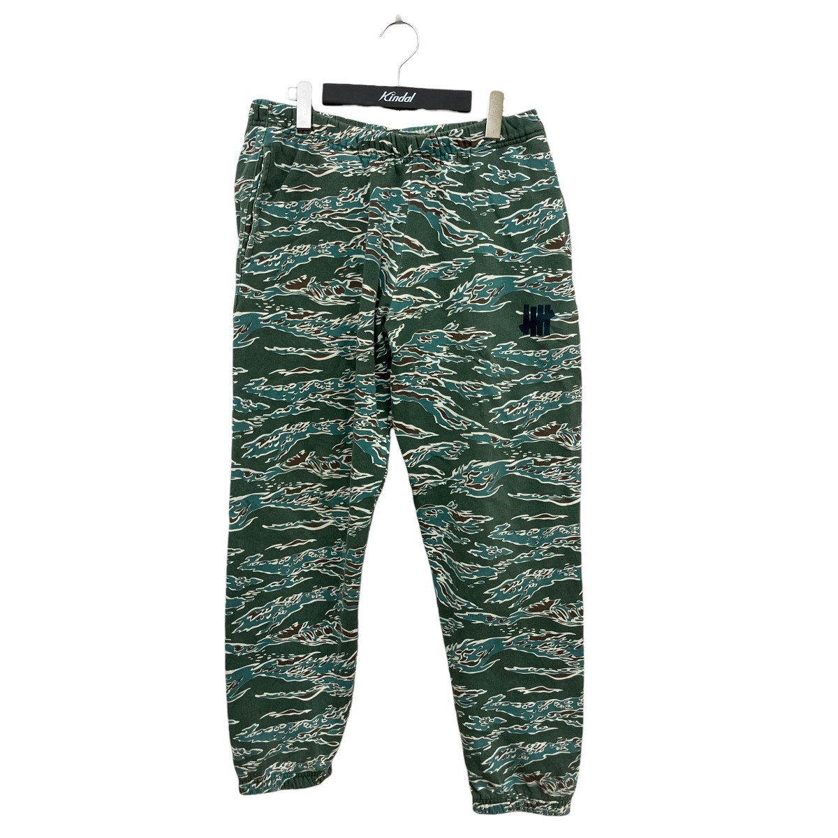 【中古】 UNDEFEATED　 カモフラージュ柄 スウェットパンツ 210077204021 グリーン サイズ：M 【140326】（アンデフィーテッド）
