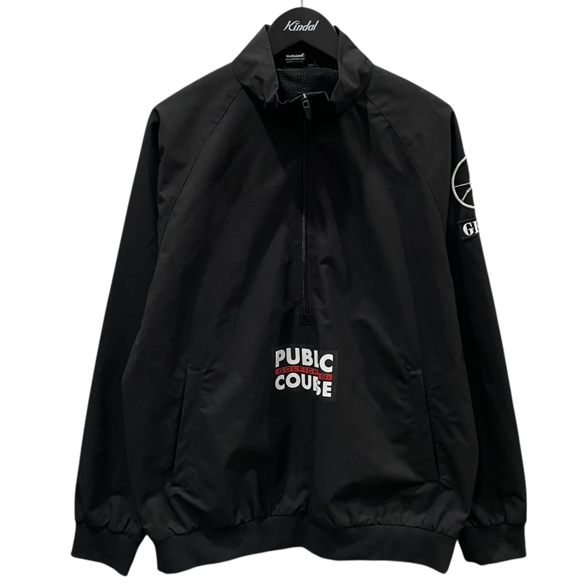 【中古】 Golfickers 23SS ハーフジップジャケット G-Against Jacket ブラック サイズ：L 【価格見直し】