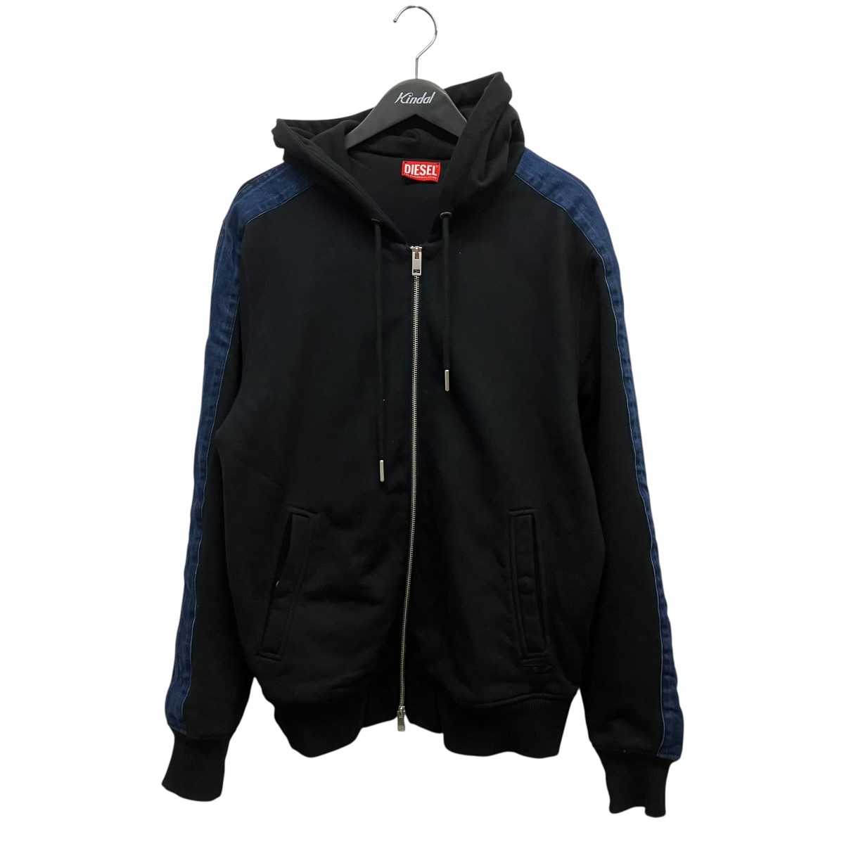 【中古】 DIESEL　 フーデッドジップアップパーカー A130400KLAY ブラック サイズ：XL 【140326】（ディーゼル） 12,527円