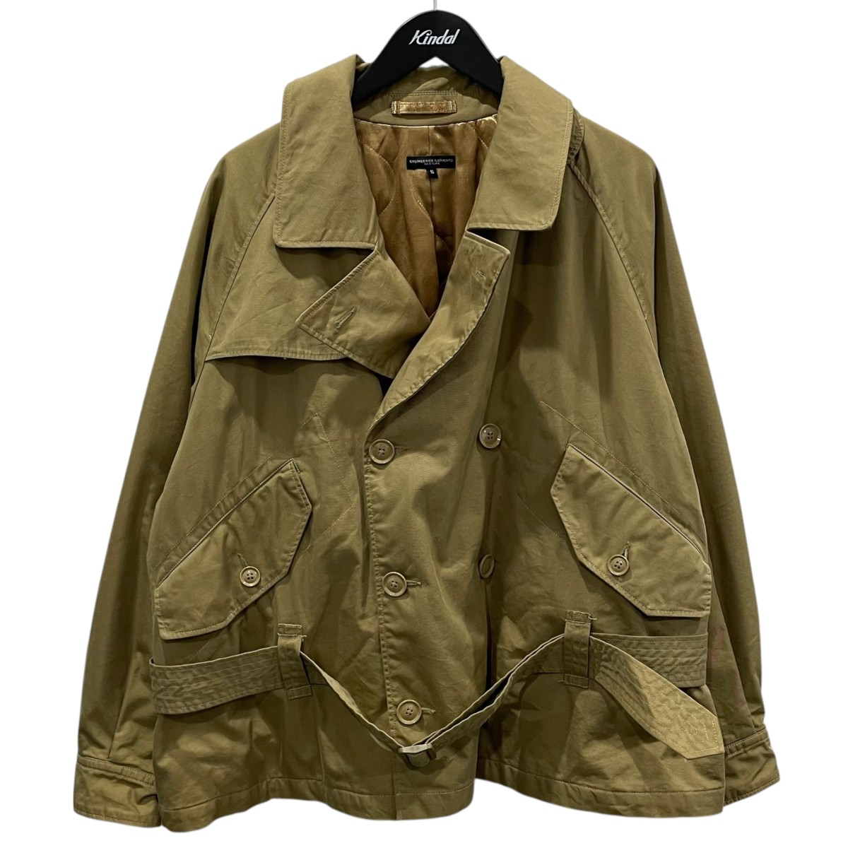 【中古】 Engineered Garments　 中綿ショートトレンチジャケット Short Trench Jacket ベージュ サイズ：S 【150326】（エンジニアドガーメンツ）