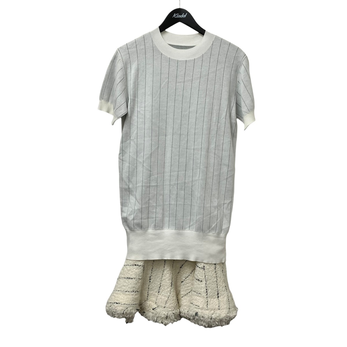 【中古】 sacai　 ワンピース 25-07666 ホワイト サイズ：2 【150326】（サカイ）