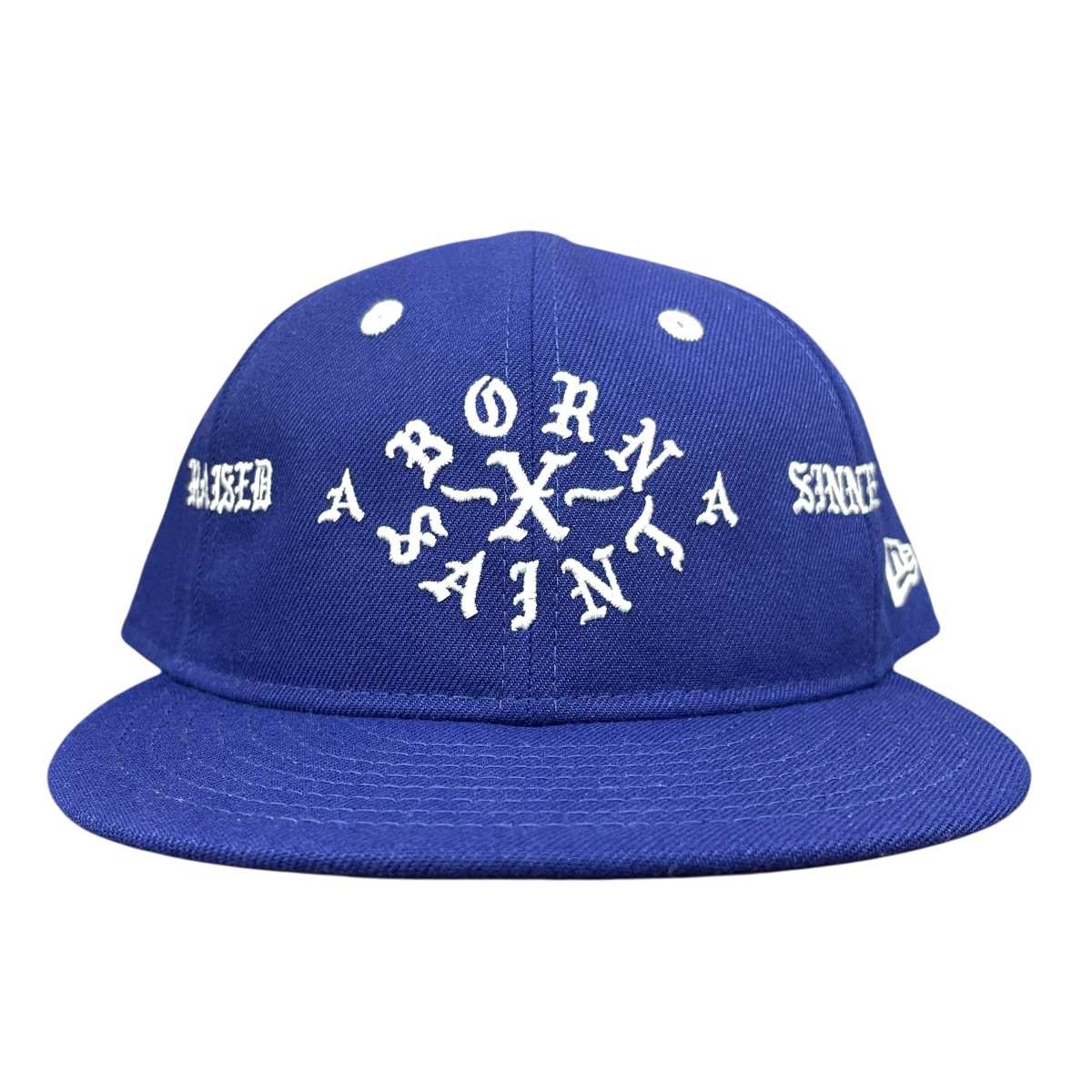 【中古】 New Era×SAINT MICHAEL×BORN X RAISED　 キャップ ブルー サイズ：7 3/4 【150326】（ニューエラ×セントマイケル）