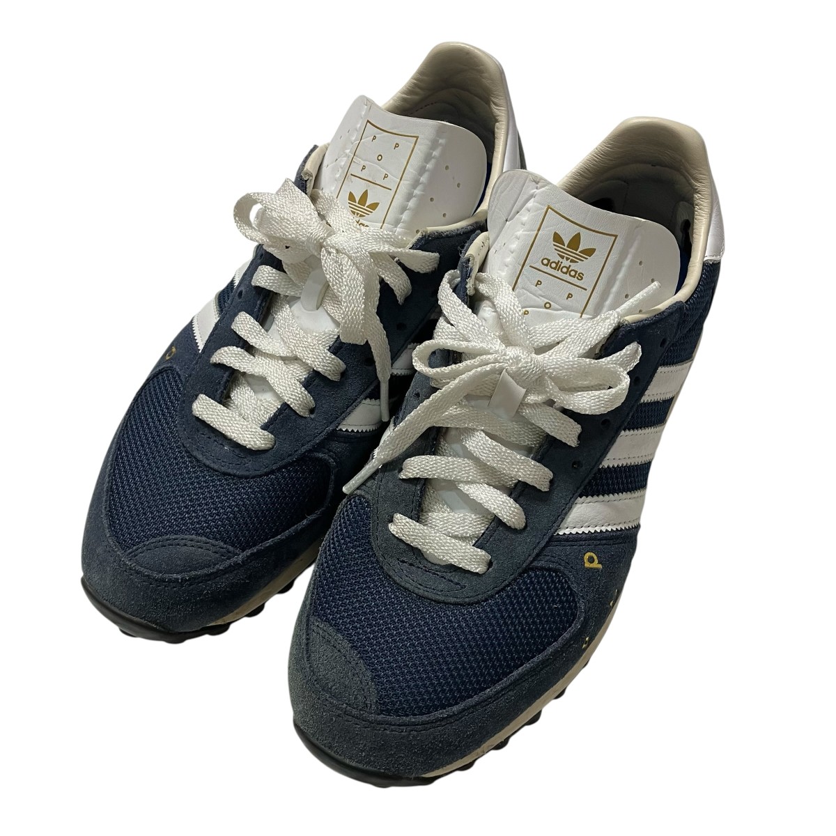 【中古】 adidas×POP TRADING COMPANY　 ロ―カットスニーカー IE3407 ネイビー サイズ：27cm 【150326】（アディダス×ポップトレーディングカンパニー）