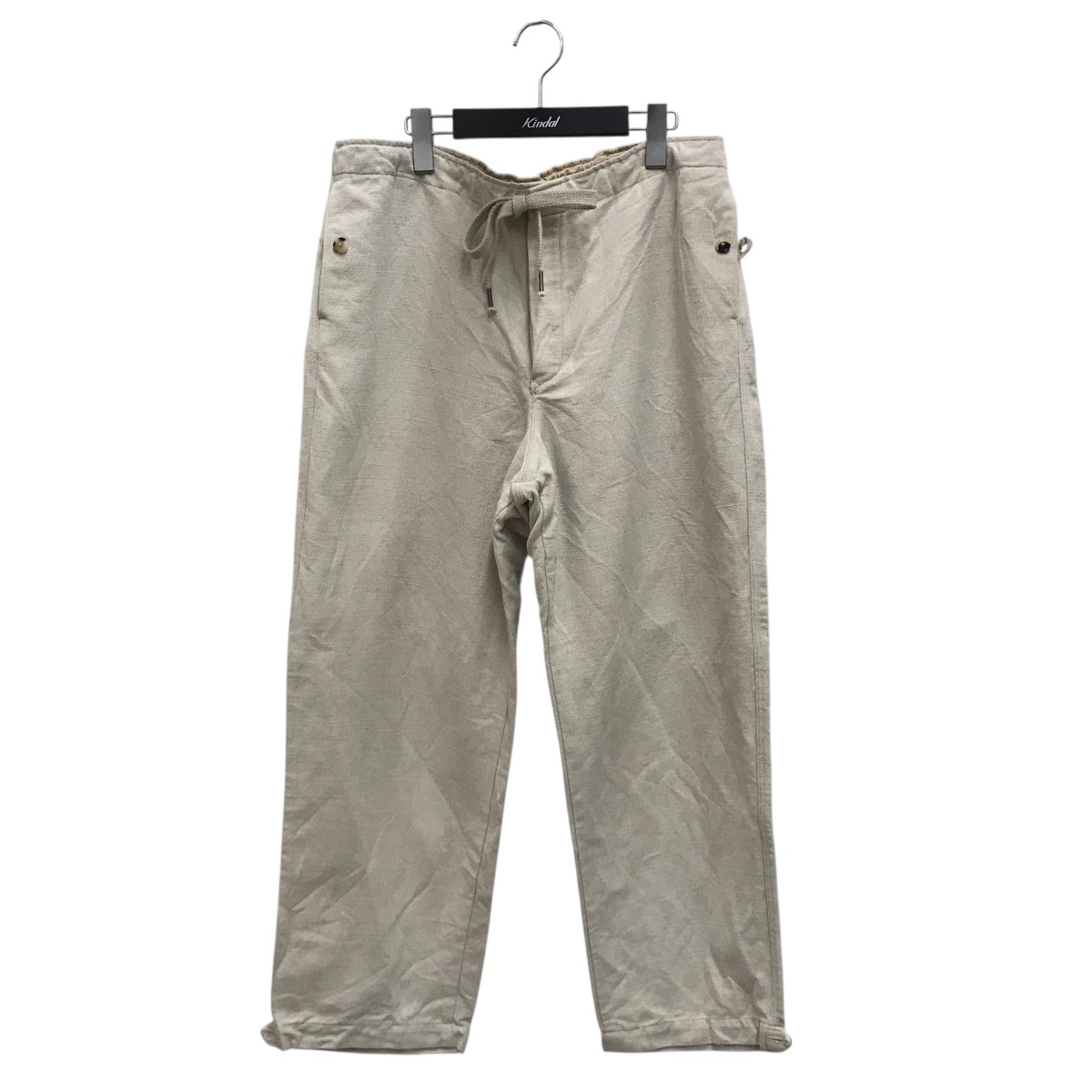 【中古】 HEUGN　 キャンバスシャーリングオーバーパンツ TROUSER037 ベージュ サイズ：2 【150326】（ユーゲン） 15,140円