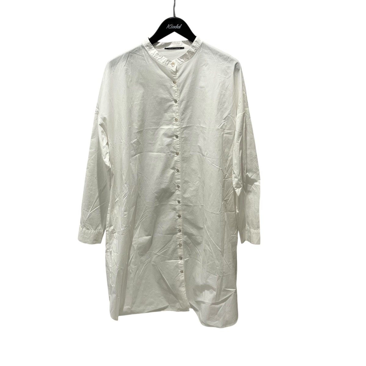【中古】 ALBUM DI FAMIGLIA　 LONG CORENA SHIRT シャツワンピース 22-040-450-0001-1-0 ホワイト サイズ：Free 【150326】（アルバム ディ ファミリア）