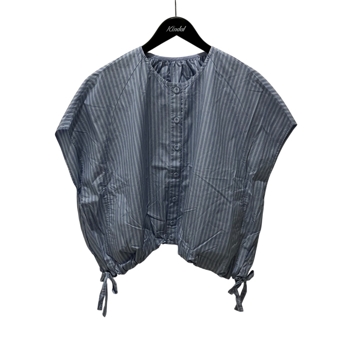 【中古】 nest Robe　 It’s ME コットンストライプバルーンブラウス 01252-1156 ブルー サイズ：Free 【150326】（ネストローブ） 10,534円