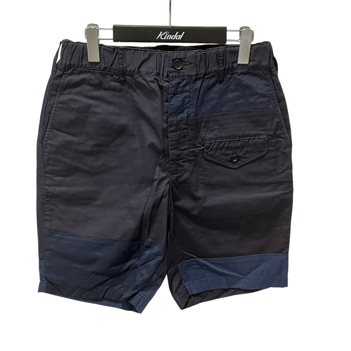 【中古】 Engineered Garments　 19SS Ghurka Short パッチワーク ショートパンツ ネイビー サイズ：S 【150326】（エンジニアドガーメンツ）