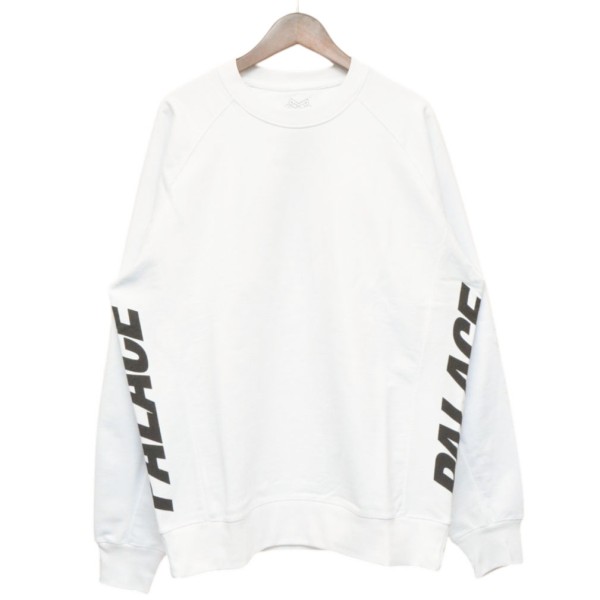 【中古】 PALACE　 2016SS　BLOCKER CREW　ブロッカークルーネックスウェットシャツ　PS3CW003 ホワイト サイズ：XL 【150326】（パレス）