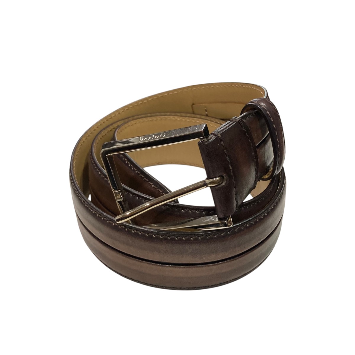 【中古】Berluti 胴締め 0193 赤銅色 大きさ：85 34 【150326】（ベルルッティ）
