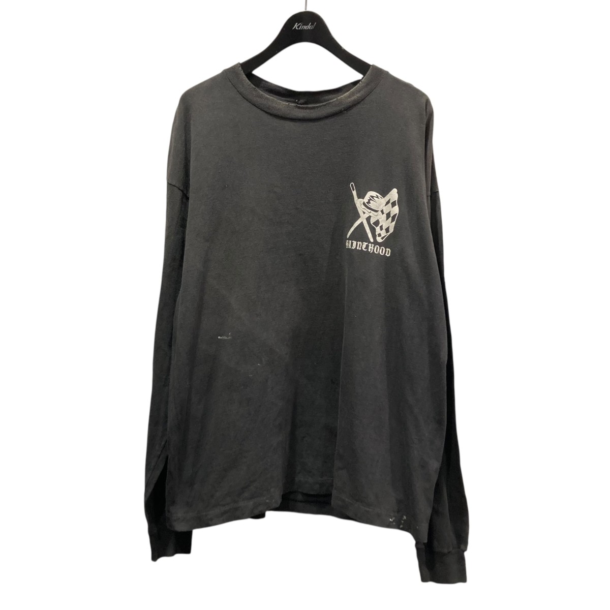 【中古】NEIGHBORHOOD×SAINT MICHAEL LS Tee  Sthd．Speedkills 不都合製作長袖プリントカットソー 25119SMN-CSM05S 黒いこと 大きさ：XL 【150326】（ネイバーフッド×仙マイケル）