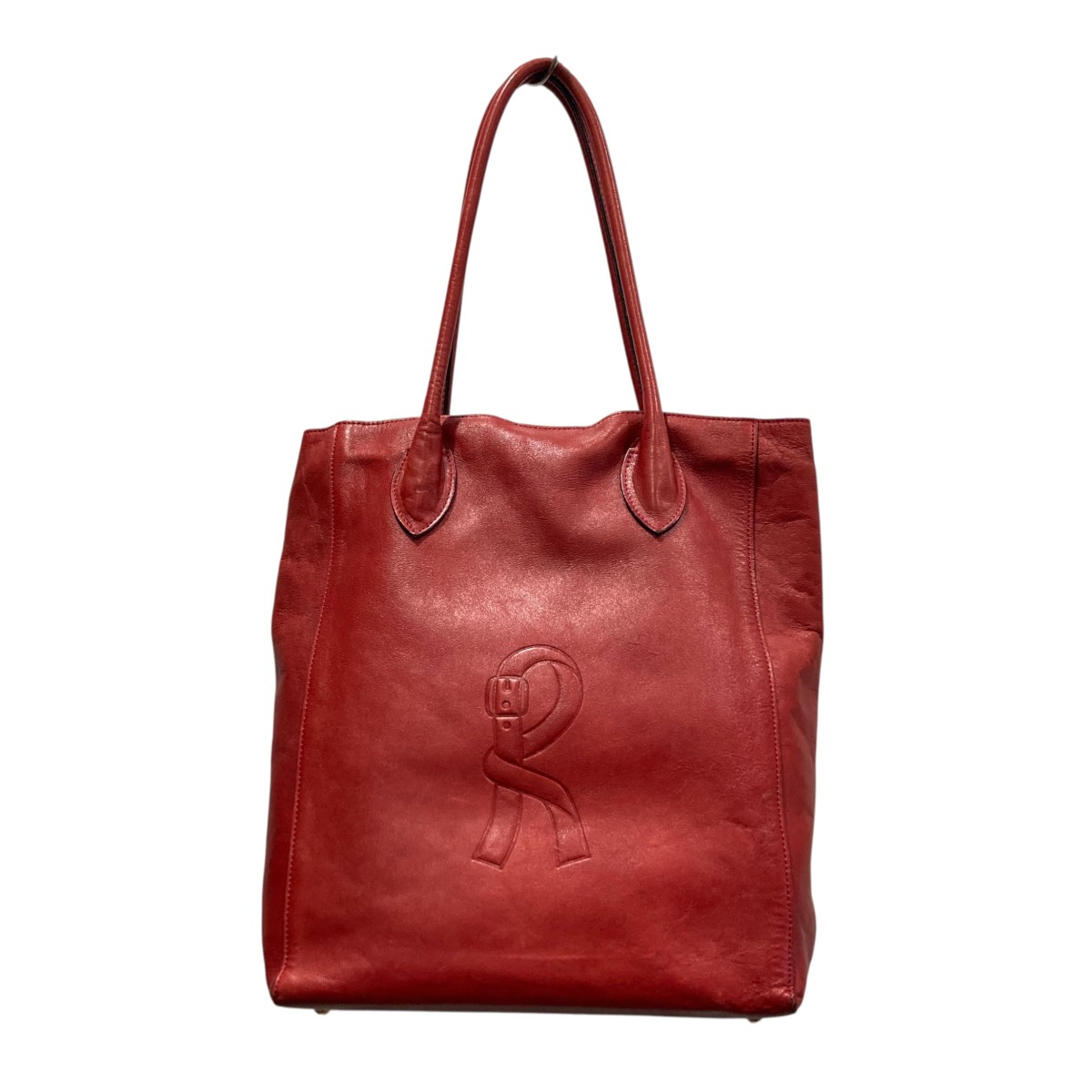 【中古】 Giada Roberta di Camerino　 レザートートバッグ レッド 【150326】（ジャーダ ロベルタディカメリーノ）