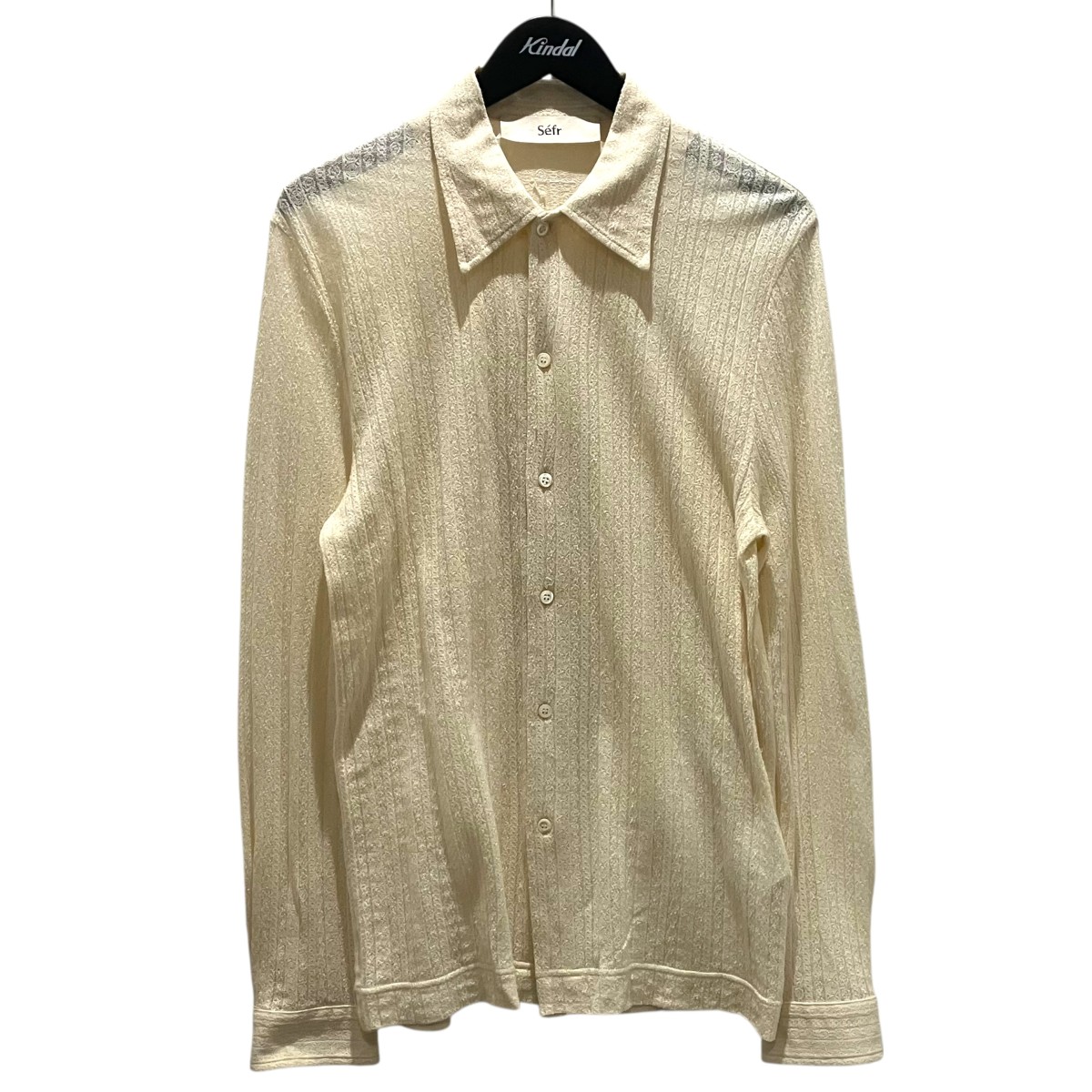 【中古】 Sefr　 【RIPLEY】 コットン×ポリエステルシャツ ベージュ サイズ：S 【160326】（セファ）