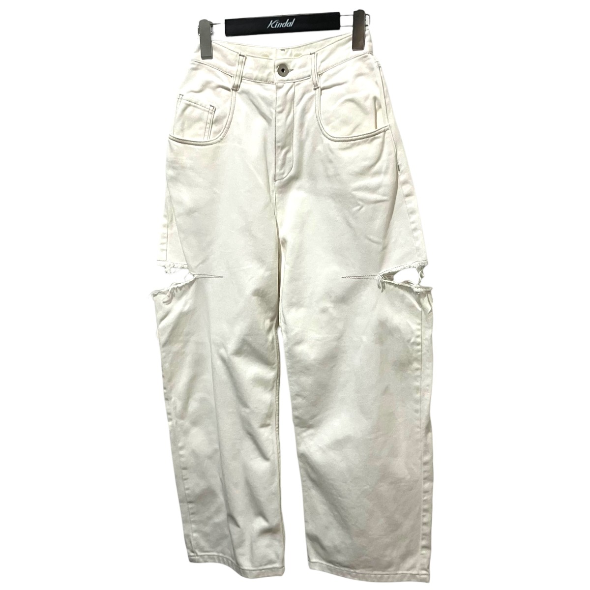 【中古】Maison Margiela 1 スラッシュディティールデニムパンツ S51天使の都市0106 白いこと 大きさ：36 【160326】（住み家 マルジェラ１）