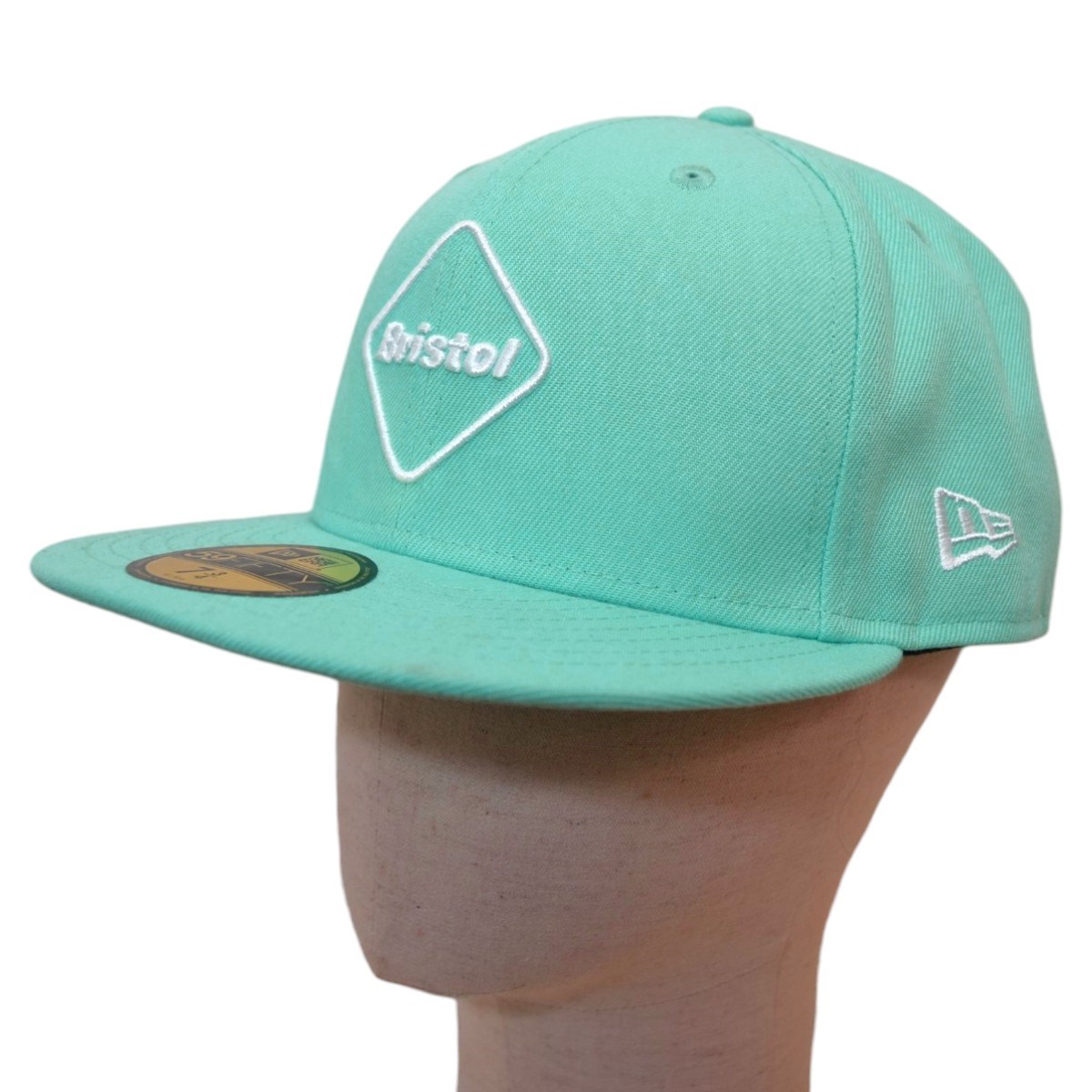 【中古】F．C．R．B．×New Era EMBLEM 59FIFTY CAP エンブレム キャップ FCRB-240097 ライトブルー サイズ：XL 7 3/4 【160326】（エフシーアールビー×ニューエラ）