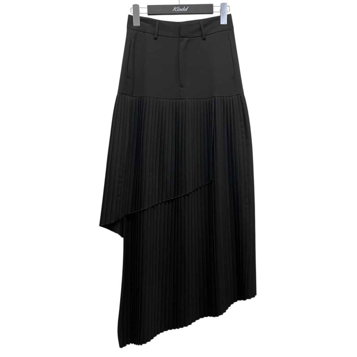 【中古】\u003cBR\u003eMM6 Maison Margiela\u003cBR\u003eレイヤードプリーツうつり変わりロングスコート S52MI0011 黒いこと 大きさ：38\u003cBR\u003e【必要経費思いかえす】