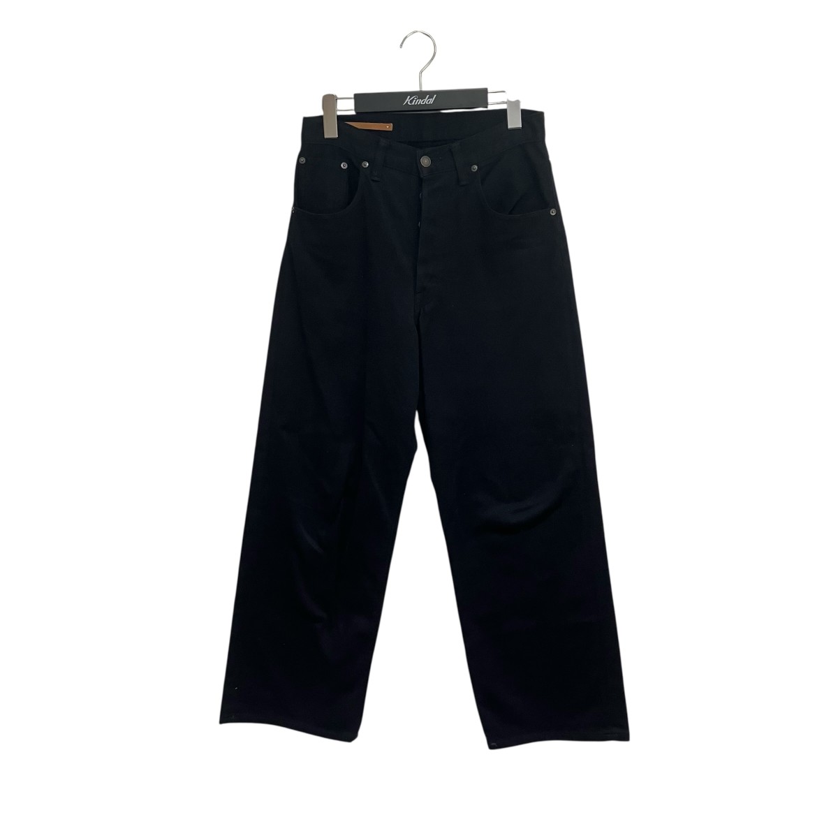 【中古】 SCYEBASICS　 Stretch Cotton Drill Wide Leg Jeans パンツ 5723-83536 ブラック サイズ：27 【160326】（サイベーシック）