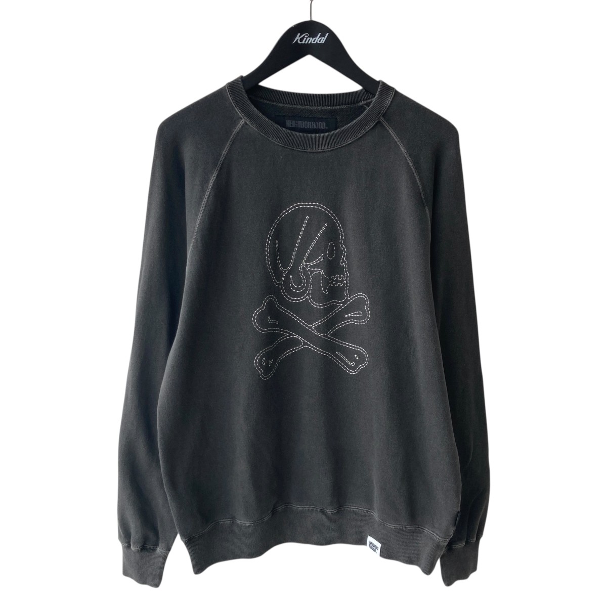 【中古】 NEIGHBORHOOD PIGMENT DYED SWEAT SHIRT トレーナー 252FPNH-CSM04 グレー サイズ：S 【価格見直し】