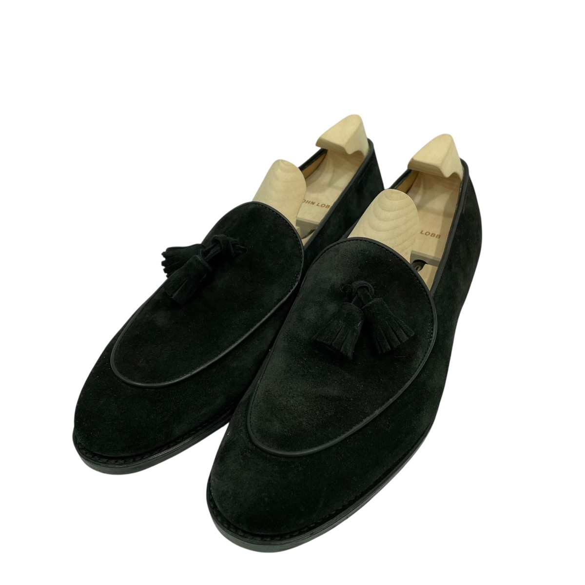 【中古】JOHN LOBB EDMOND なめし革シューズ 260706 黒いこと 大きさ：7E 【170326】（ジョンロブ）