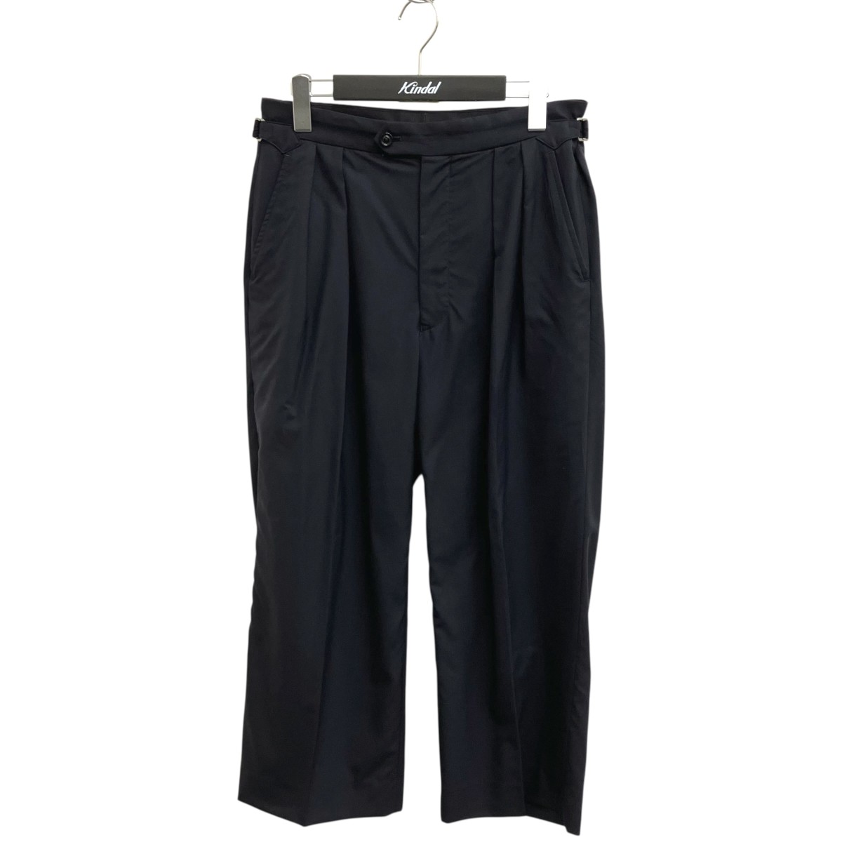 【中古】 ULTERIOR　 SUPER FINE WOOL TOROPICAL TUCKED TROUSERS スラックス ULPT50-HA153 ネイビー サイズ：3 【170326】（アルテリア）
