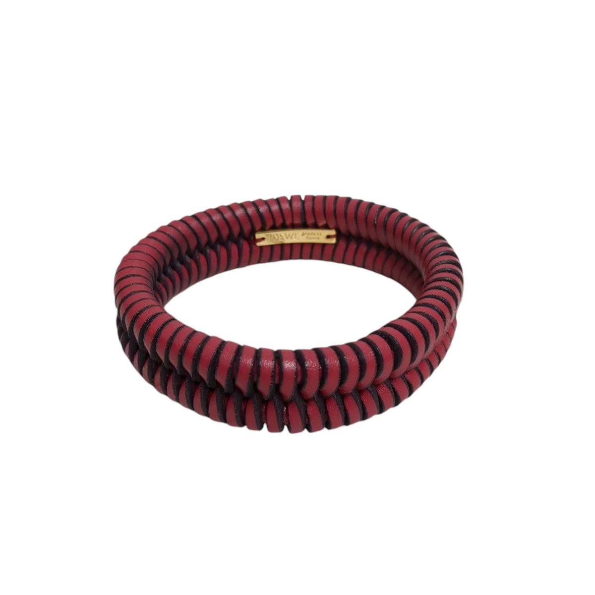 【中古】 LOEWE　 ブレスレット レッド 【170326】（ロエベ）