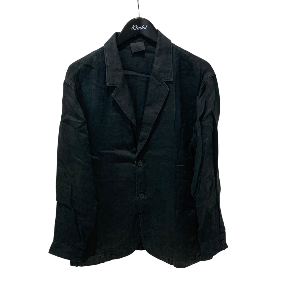 【中古】山内ションヘルリネンツイルシャツジャケット 24133-lin ブラック サイズ:3【価格見直し】|ブランド古着のカインドオル