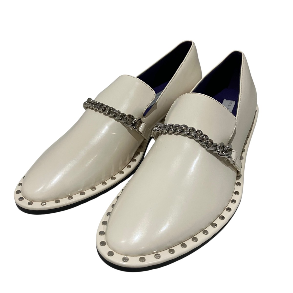 【中古】STELLA McCARTNEY ファラベラローファー 象牙色 大きさ：39 【170326】（ステラマッカートニー）