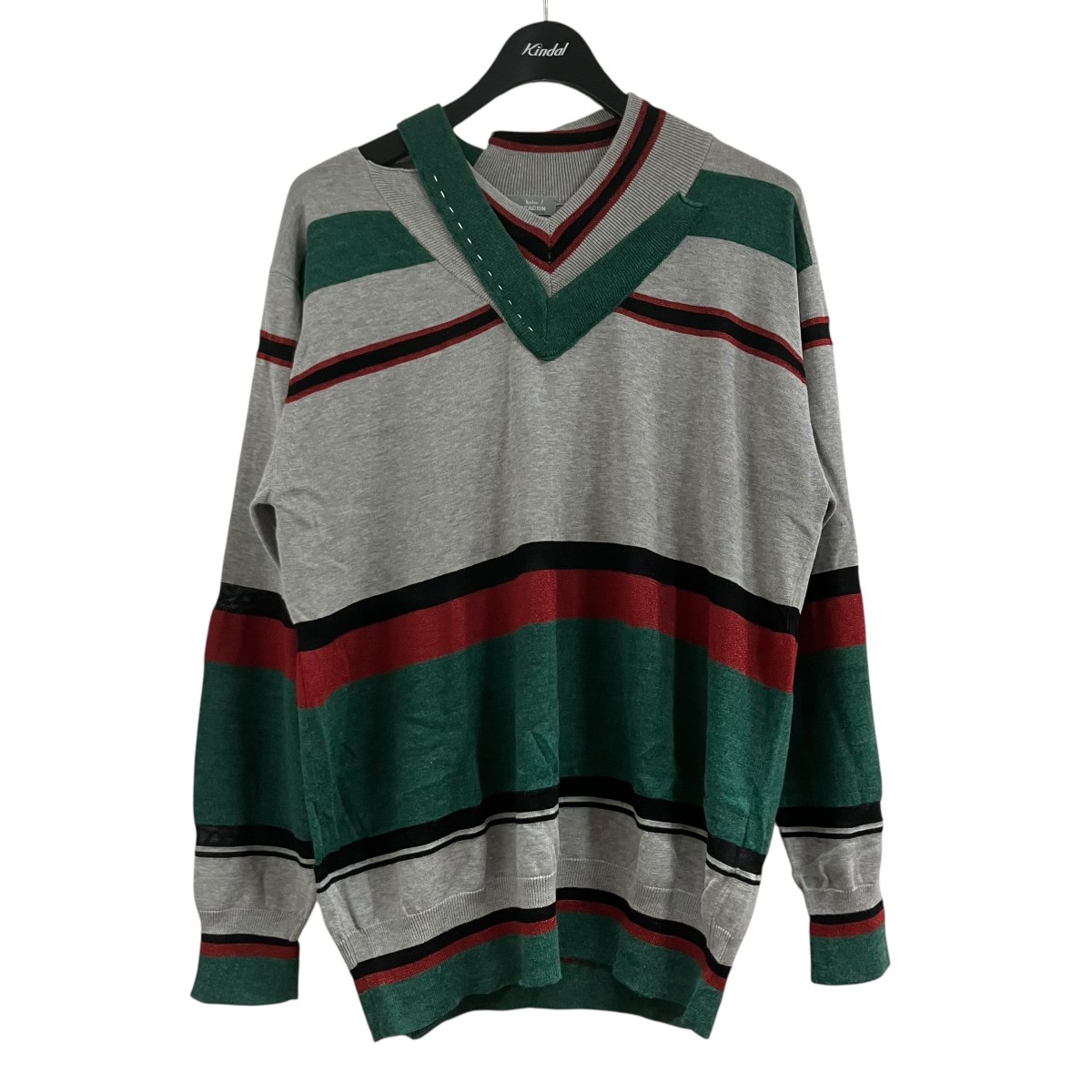 【中古】 kolor／BEACON　 クレイジーパターンカットソー グリーン サイズ：2 【170326】（カラー／ビーコン）