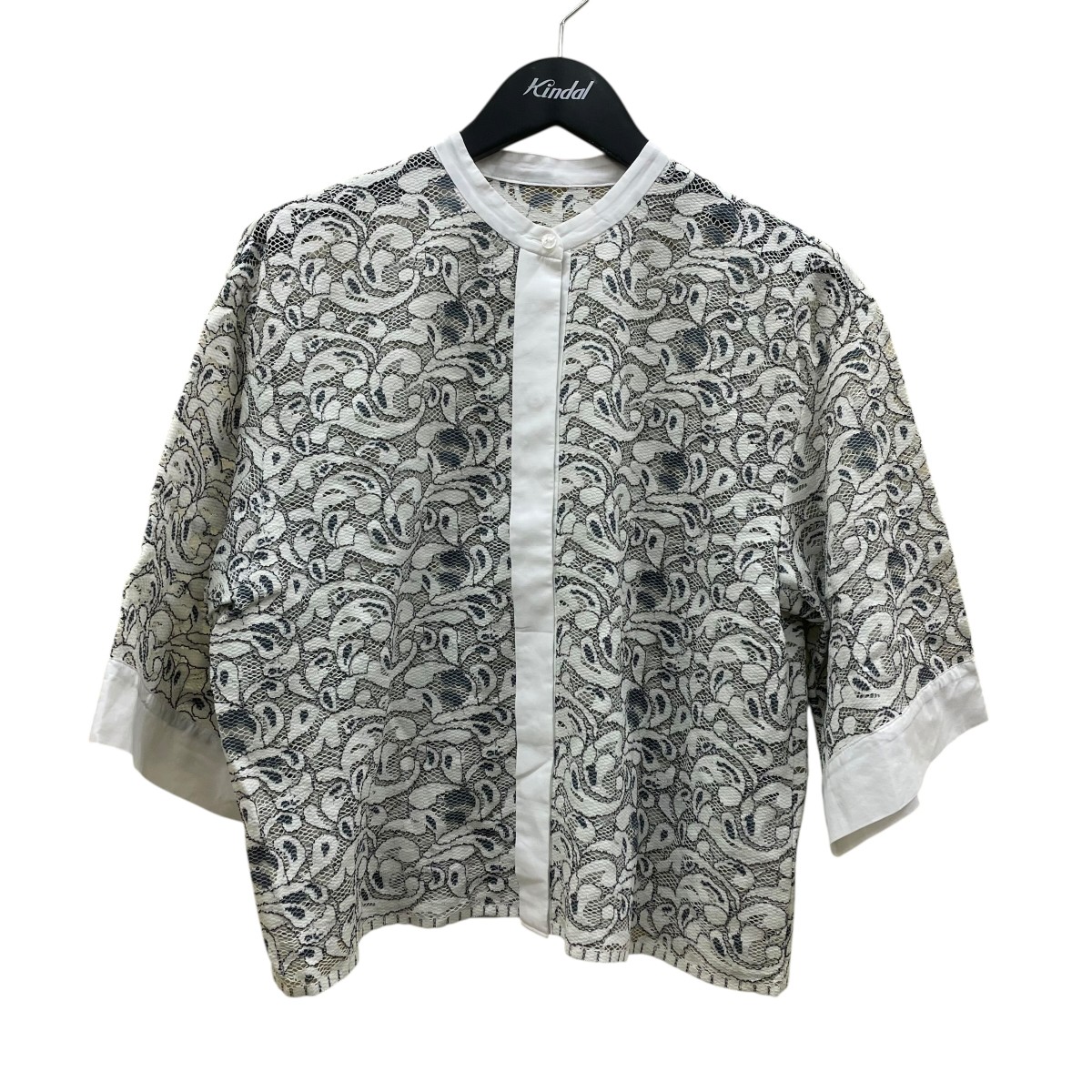 【中古】 TOMORROW LAND　 コードレースコンビ ハーフスリーブブラウス 半袖シャツ 13-01-34-01003 ホワイト サイズ：36 【170326】（トゥモローランド） 8,131円