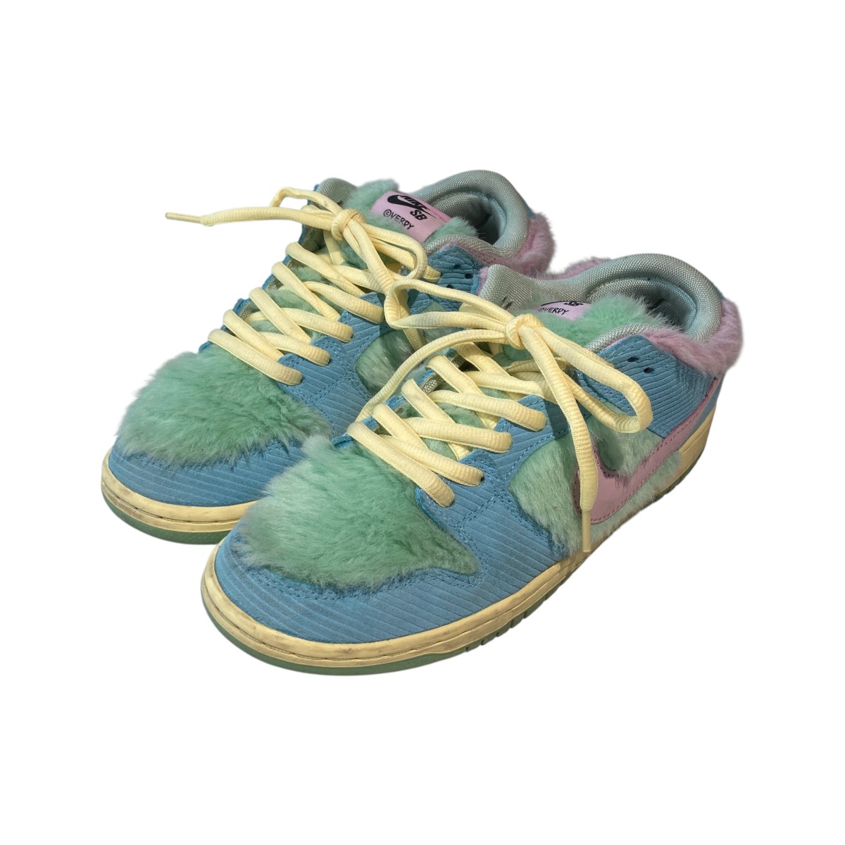 【中古】 NIKE SB×VERDY SB Dunk Low Pro QS Visty／Blue Gaze and Enamel Green ローカットスニーカー FN6040-400 スカイブルー サイズ：26.5 【価格見直し】